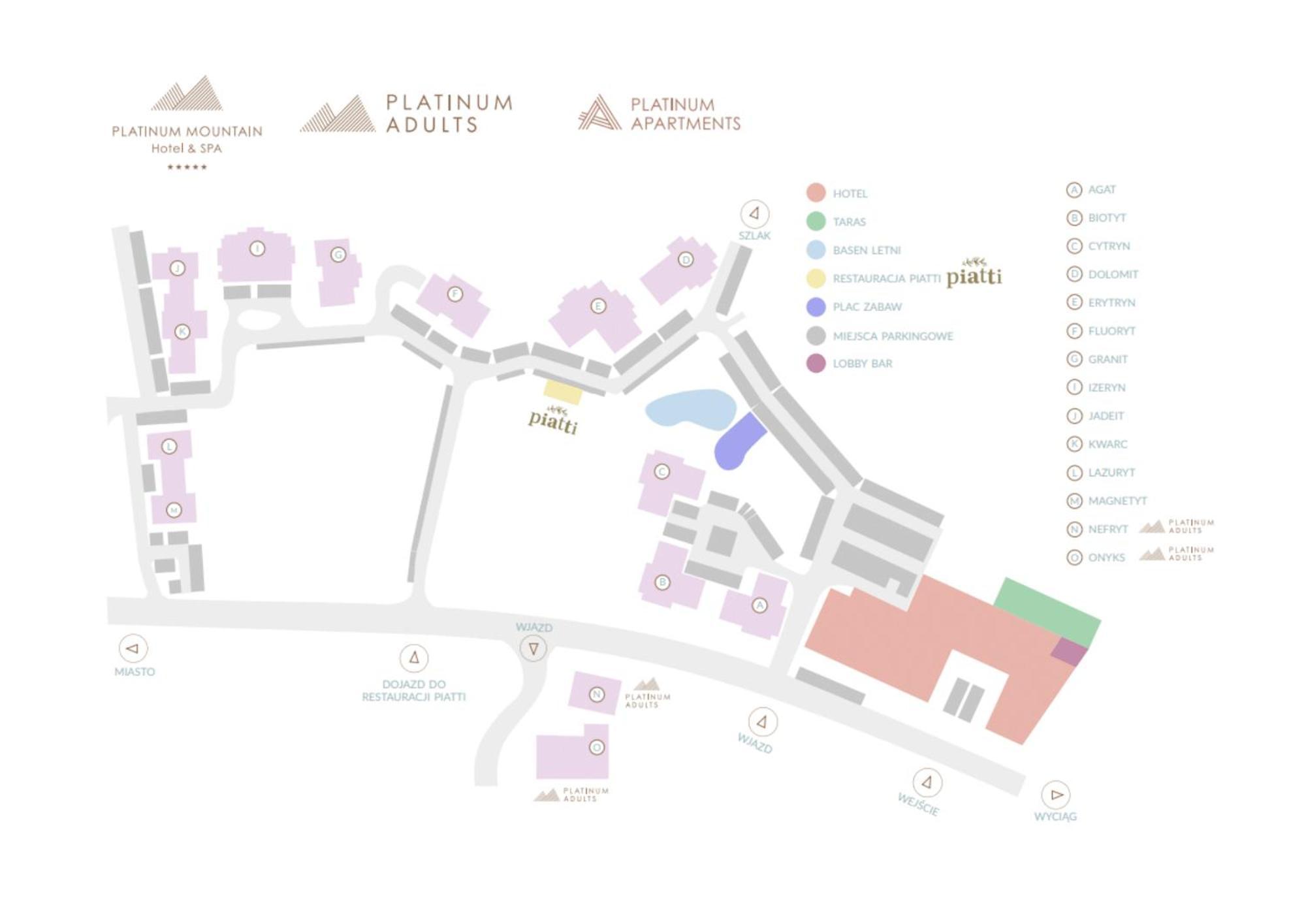 Platinum Mountain Hotel&Spa Шклярска Поремба Екстериор снимка Site plan